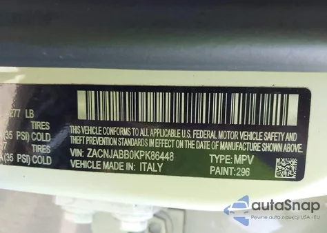 2019 Jeep Renegade Latitude Fwd из США, поврежденный, VIN ZACNJABB0KPK86448